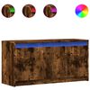 vidaXL Sj&oacute;nvarpssk&aacute;pur me&eth; LED 100x34x50 cm Samsettur Vi&eth;ur