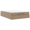 vidaXL R&uacute;mgrind me&eth; d&yacute;nu Anna&eth; 2 pcs Tan PVC