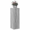vidaXL Pl&ouml;ntustandur Gr&aacute;ir Sonoma Eik 40x32x22,5 cm Samsettur vi&eth;ur