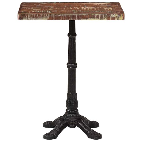 vidaXL Bistróborð 60x60x76 cm Gegnheill Endurnýttur Viður