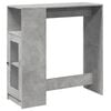 vidaXL Barbor&eth; me&eth; Rekkum Steypugr&aacute;tt 101x40x103,5 cm Samsettur Vi&eth;ur