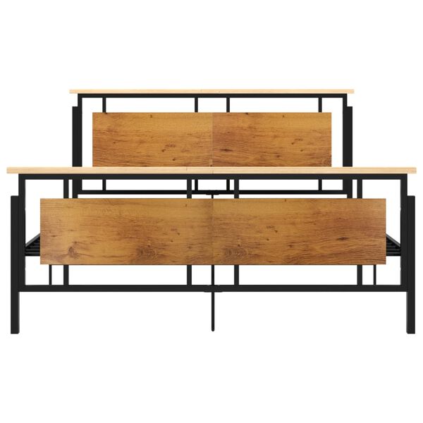 vidaXL R&uacute;mgrind &aacute;n D&yacute;nu 160x200 cm M&aacute;lmur