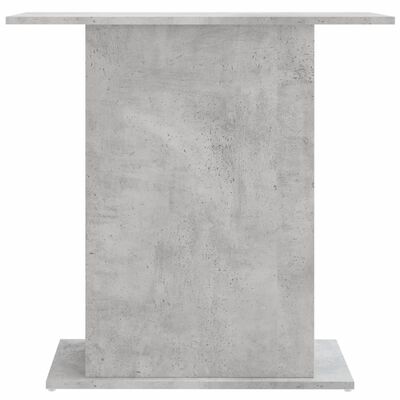 vidaXL Fiskabúrsstandur Steypugrár 75x36x72,5 cm Samsettur Viður