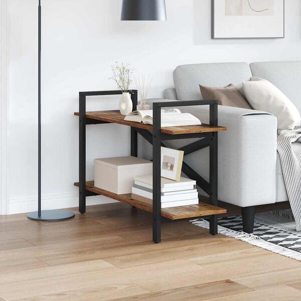 vidaXL Hilla Gamall vi&eth;ur 100 x 33,5 x 64 cm Samsettur vi&eth;ur