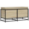 vidaXL Geymslukassi me&eth; Loki Sonoma Eik 100x40x51,5 cm Samsettur Vi&eth;ur