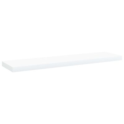 vidaXL Bókahillur 4 stk. Hvítar 40x10x1,5 cm Samsettur Viður