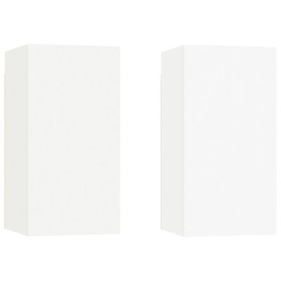 803327 vidaXL TV Cabinets 2 pcs White 30,5x30x60 cm Chipboard