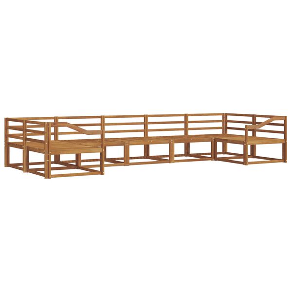 vidaXL &Uacute;ti s&oacute;fasett 7 pcs N&aacute;tt&uacute;rulegur Hrein akas&iacute;utr&eacute;