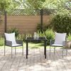 vidaXL Garður borðsett 5 pcs Svartur Poly rattan