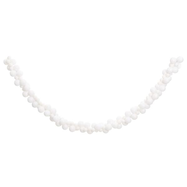 vidaXL J&oacute;lak&uacute;lur Garland Hv&iacute;tur 175 cm P&oacute;l&yacute;st&yacute;ren