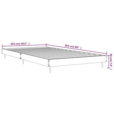 vidaXL Skrifborð Háglansandi Hvítt 100x200 cm Samsettur Viður