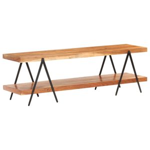 vidaXL Sj&oacute;nvarpssk&aacute;pur 160x40x50 cm Gegnheill Akas&iacute;uvi&eth;ur