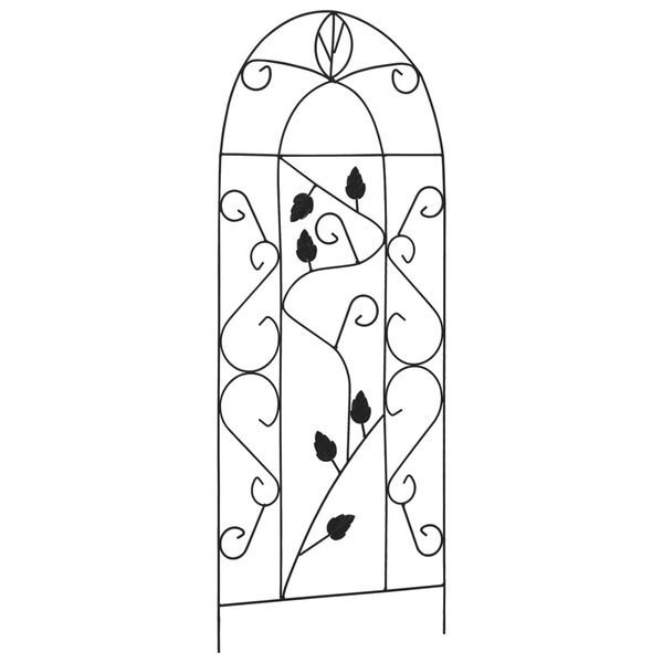 vidaXL Klifurpl&ouml;ntugrind 3 stk Sv&ouml;rt 40x100 cm J&aacute;rn