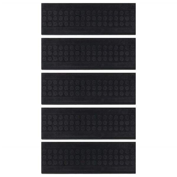 vidaXL Þrepamottur í Stiga 5 stk. 25x75 cm Gúmmí