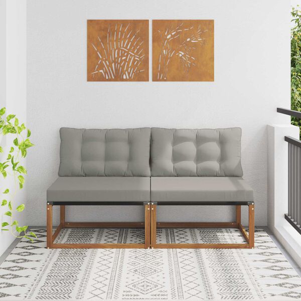 vidaXL 2 Stykki &Uacute;tis&oacute;fi &iacute; mi&eth;junni Hrein akas&iacute;utr&eacute; N&aacute;tt&uacute;rulegur