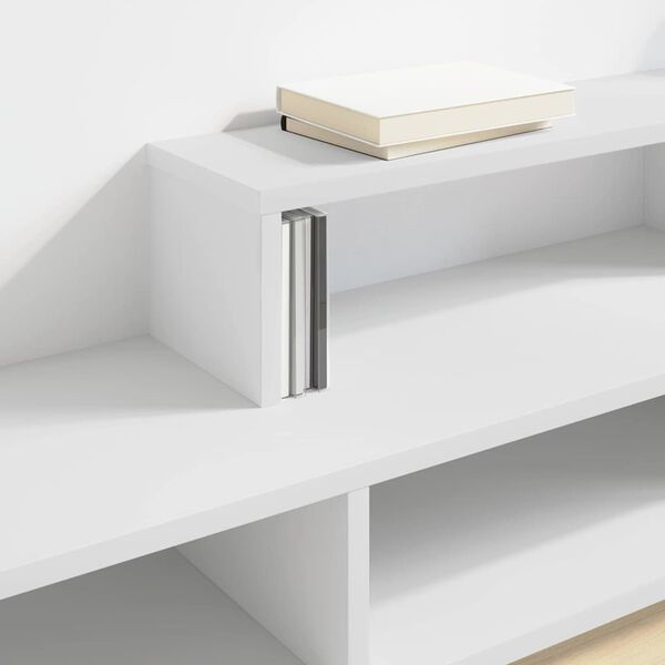 vidaXL VeggTVstandur 150x25x28,5cm Samsettur vi&eth;ur