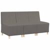 vidaXL Sofaeiningar &aacute;n handfanga 3 pcs Lj&oacute;sgr&aacute;r 55 x 74 x 82 cm