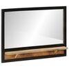 vidaXL Spegill me&eth; Hillu 80x8x55 cm Gler og Gegnheill Mang&oacute;vi&eth;ur