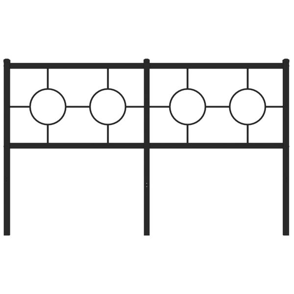 vidaXL Skiptanlegt R&uacute;mgafl &uacute;r M&aacute;lmi Svartur 135 cm