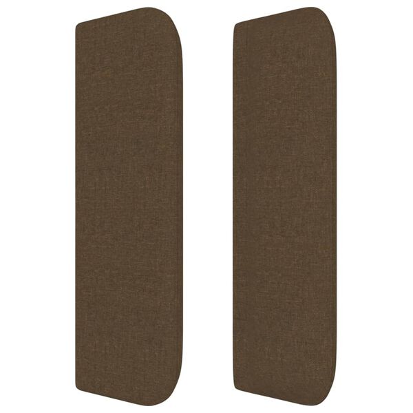 vidaXL H&ouml;f&eth;agafl me&eth; Eyrum D&ouml;kkbr&uacute;nt 163x16x78/88 cm Efni