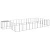 vidaXL Hundabyrgi Silver 22,99 m&sup2; St&aacute;l