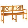vidaXL &Uacute;tibekkur N&aacute;tt&uacute;rulegur 150 x 56 x 90 cm Hrein akas&iacute;utr&eacute;