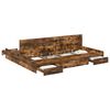 vidaXL R&uacute;mgrind me&eth; geymslur&yacute;mi Rau&eth;-eik 200 x 200 cm Samsettur vi&eth;ur