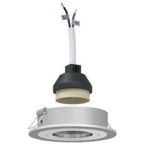 vidaXL Spotlight 24 pcs Silfur 9 x 9 x 2 cm &Aacute;l