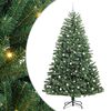 vidaXL Gervi hengdu j&oacute;latr&eacute; me&eth; 300 LED Gr&aelig;nn 240 cm PVC og m&aacute;lmur