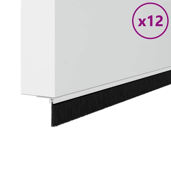 vidaXL Skruv-&aacute; hur&eth;arbjalla&thorn;&eacute;ttingar 12 pcs Hv&iacute;tt 100 cm &Aacute;lblenda