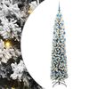 vidaXL Gervi j&oacute;latr&eacute; me&eth; 300 LED Gr&aelig;nn 210 cm PVC, st&aacute;l og plast
