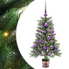 vidaXL J&oacute;latr&eacute; me&eth; 150 LED me&eth; standi Gr&aelig;nn 90 cm PE