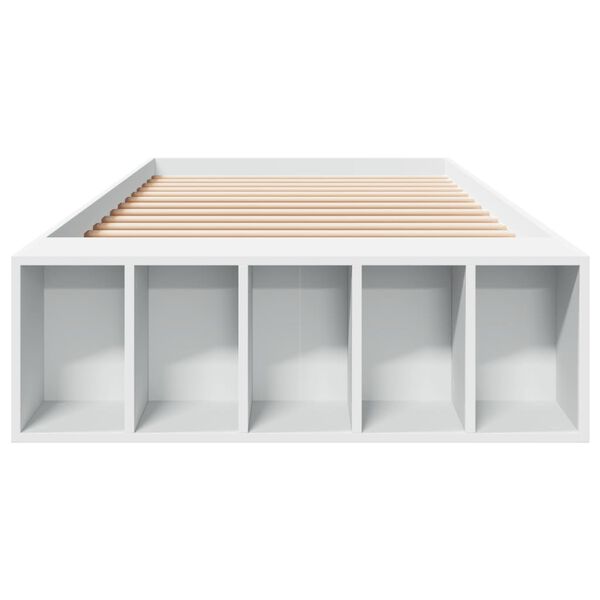 vidaXL R&uacute;mgrind &aacute;n D&yacute;nu Hv&iacute;tur 90x190 cm