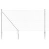 vidaXL Gir&eth;ingarp&oacute;stur Silfur 10 x 1 m (40 x 40 mm net) St&aacute;l