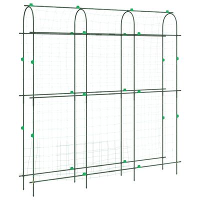 vidaXL Rimlagrind fyrir Klifurplöntur U-lögun 181x31x182,5 cm Stál