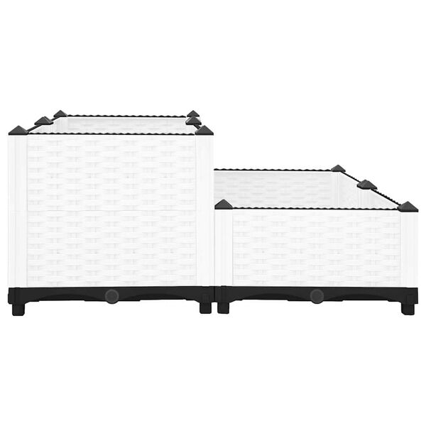 vidaXL Upph&aelig;kka&eth; Bl&oacute;maker 80x80x38 cm P&oacute;l&yacute;pr&oacute;p&yacute;len