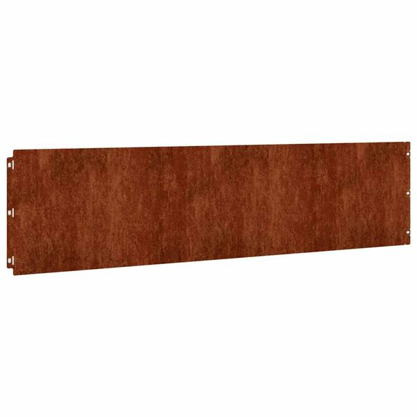 vidaXL Gar&eth;kantar 10 stk. 25x103 cm Sveigjanlegt Corten-st&aacute;l