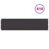 vidaXL t&uacute;nkantar 10 stk Svartur 25x103 cm Kaldvalsa&eth; st&aacute;l