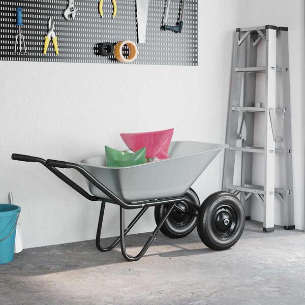 vidaXL Vagns sk&aacute;lar varahluti Silfur 88 x 60 x 32 cm St&aacute;l