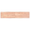 vidaXL Bor&eth;plata Lj&oacute;sbr&uacute;n 180x40x(2-6) cm Me&eth;h&ouml;ndlu&eth; N&aacute;tt&uacute;rul. Br&uacute;nir