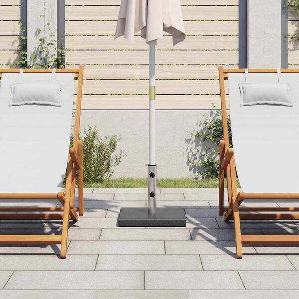 vidaXL Sólhlífarstandur Granít 28,5 kg Ferhyrningur Svartur