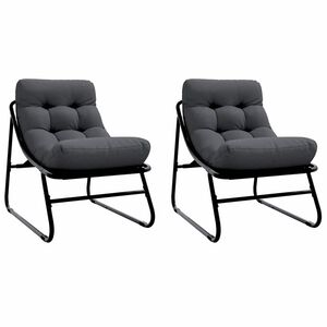 vidaXL Gar&eth;sm&iacute;&eth;ar 2 pcs Svartur 60,5 x 81 x 71 cm Dufth&uacute;&eth;a&eth; st&aacute;l