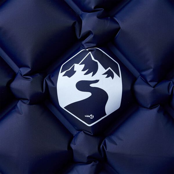 vidaXL Uppbl&aacute;sanleg &Uacute;tilegud&yacute;na me&eth; P&uacute;&eth;a f. 1 manneskju D&ouml;kkbl&aacute;tt