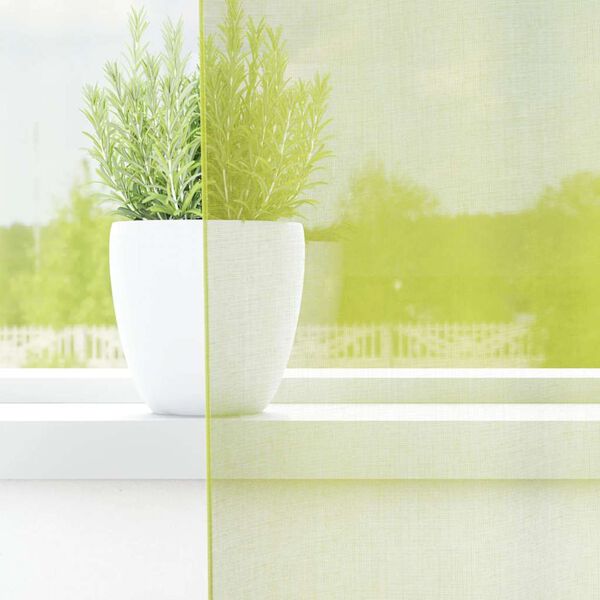 vidaXL Voile Gluggatj&ouml;ld me&eth; Grommets 2 stk Apple Green 140x300 cm