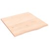 vidaXL Bor&eth;plata 60x60x2 cm &Oacute;me&eth;h&ouml;ndlu&eth; Gegnheil Eik