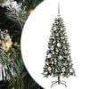 vidaXL Gervi j&oacute;latr&eacute; me&eth; 150 LED Gr&aelig;nn 120 cm PVC, plast og st&aacute;l