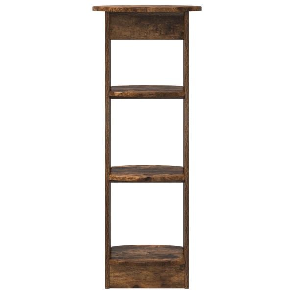 vidaXL Hli&eth;arsk&aacute;pur Reyktur Eik 40 x 40 x 100 cm Verkefnavi&eth;ur