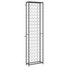 vidaXL V&iacute;nrekki fyrir 95 Fl&ouml;skur Svartur 54x18x200 cm Sm&iacute;&eth;aj&aacute;rn