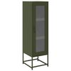 vidaXL Highboard Olive Green 36x39x123 cm Kaldvalsa&eth; st&aacute;l
