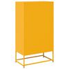 vidaXL Highboard Mustard Yellow 68x39x123 cm Stál